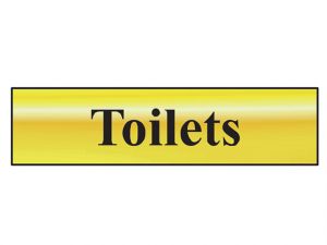 Toilets - Polished Brass Effect 200 x 50mm