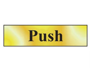 Push - Polished Brass Effect 200 x 50mm