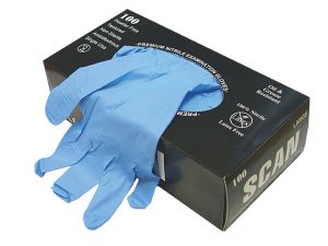 Premium Nitrile Examination Gloves - Large (100)