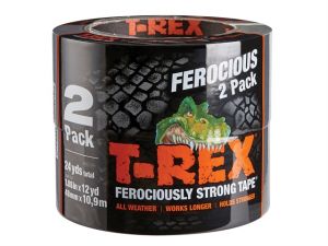 T-REX® Cloth Tape 48mm x 10.9m Grey Twin Pack
