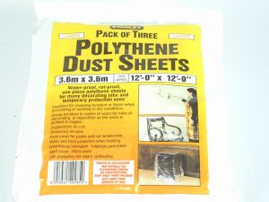 Polythene Dust Sheets 3.6 x 3.6m (3)