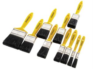 Hobby Paint Brush Set of 10 12(2), 25(2), 38(3), 50(2) & 75mm