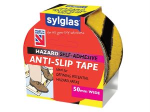 Anti-Slip Tape 50mm x 18m Black & Yellow Hazard