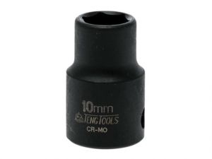 Impact Socket Hexagon 6 Point 3/8in Drive 10mm