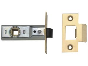Tubular Mortice Latch 2648 Polished Brass 64mm 2.5in Box