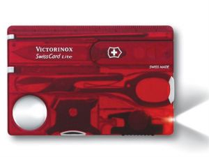 SwissCard Lite Translucent Red Blister Pack
