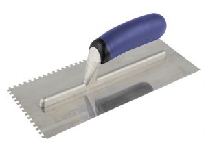Professional Notched Adhesive Trowel 4mm Stainless Steel 11 x 4.1/2in