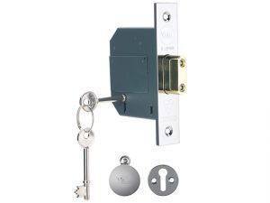 PM562 Hi-Security BS 5 Lever Mortice Deadlock 68mm 2.5in Polish Chrome