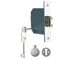 PM562 Hi-Security BS 5 Lever Mortice Deadlock 81mm 3in Polish Chrome
