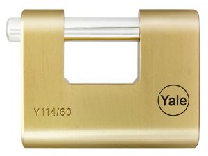 Y114 60mm Brass Shutter Padlock